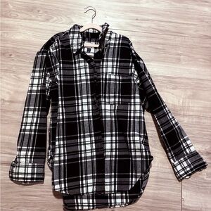 Universal Thread Black and White Plaid Jacket